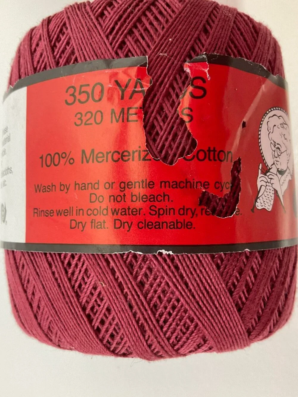 Bundle Crochet Thread Vintage Reds and Green Aunt Lydia